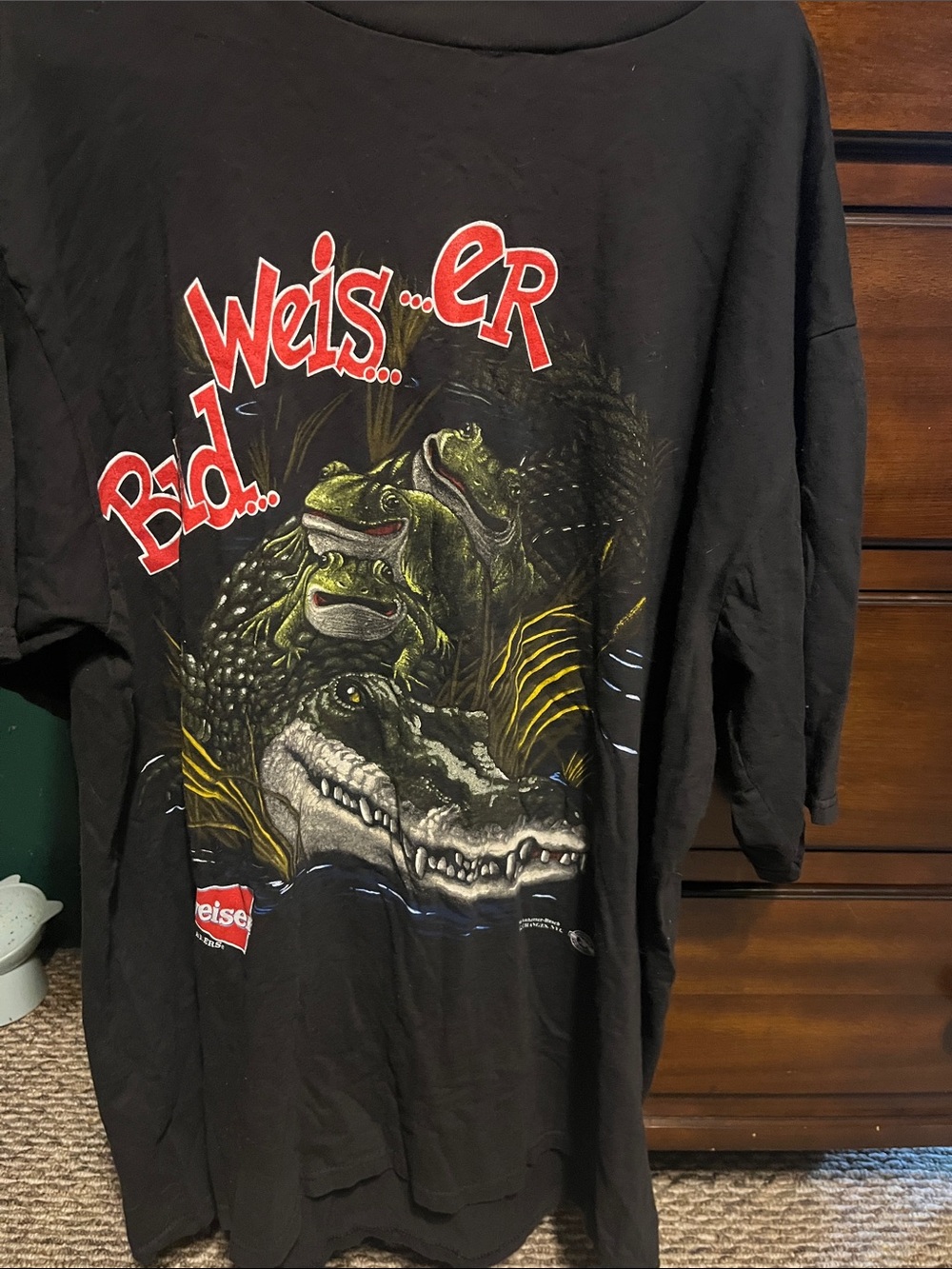 Vintage Budweiser Alligator and Frogs Shirt
